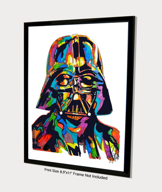 Darth Vader Star Wars Print Poster Wall Art 8.5x11