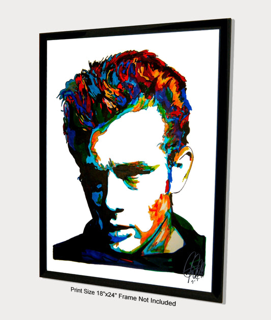 James Dean American Actor Poster Print Wall Art 18x24