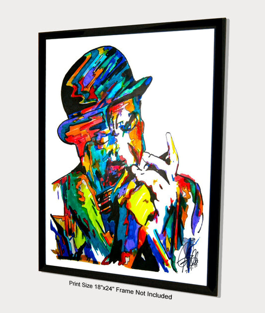 Sonny Boy Williamson Singer Blues Harmonica Music Poster Print Wall Art 18x24