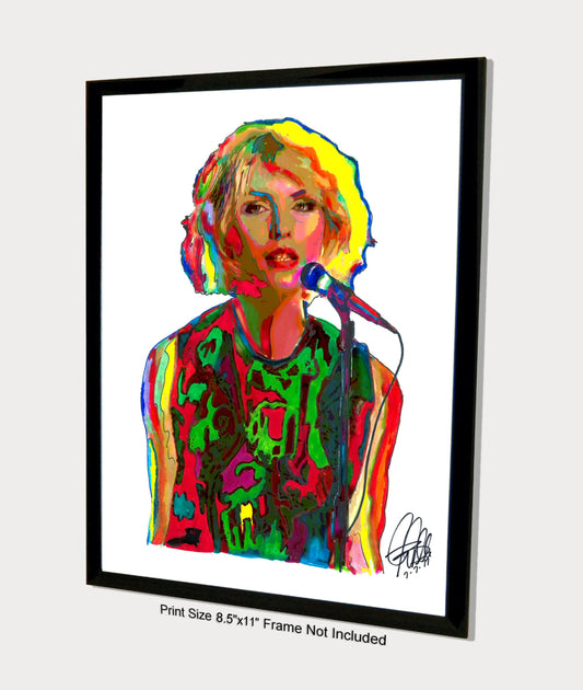 Debbie Harry Blondie Singer New Wave Music Poster Print Wall Art 8.5x11