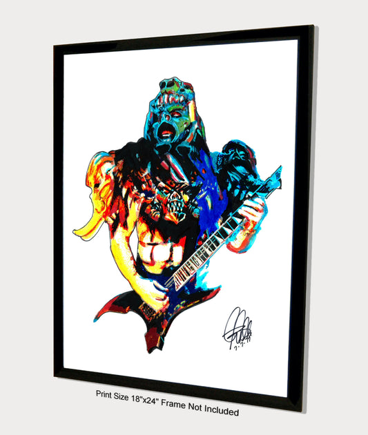 Pustulus Maximus GWAR Guitar Music Print Poster Wall Art 18x24