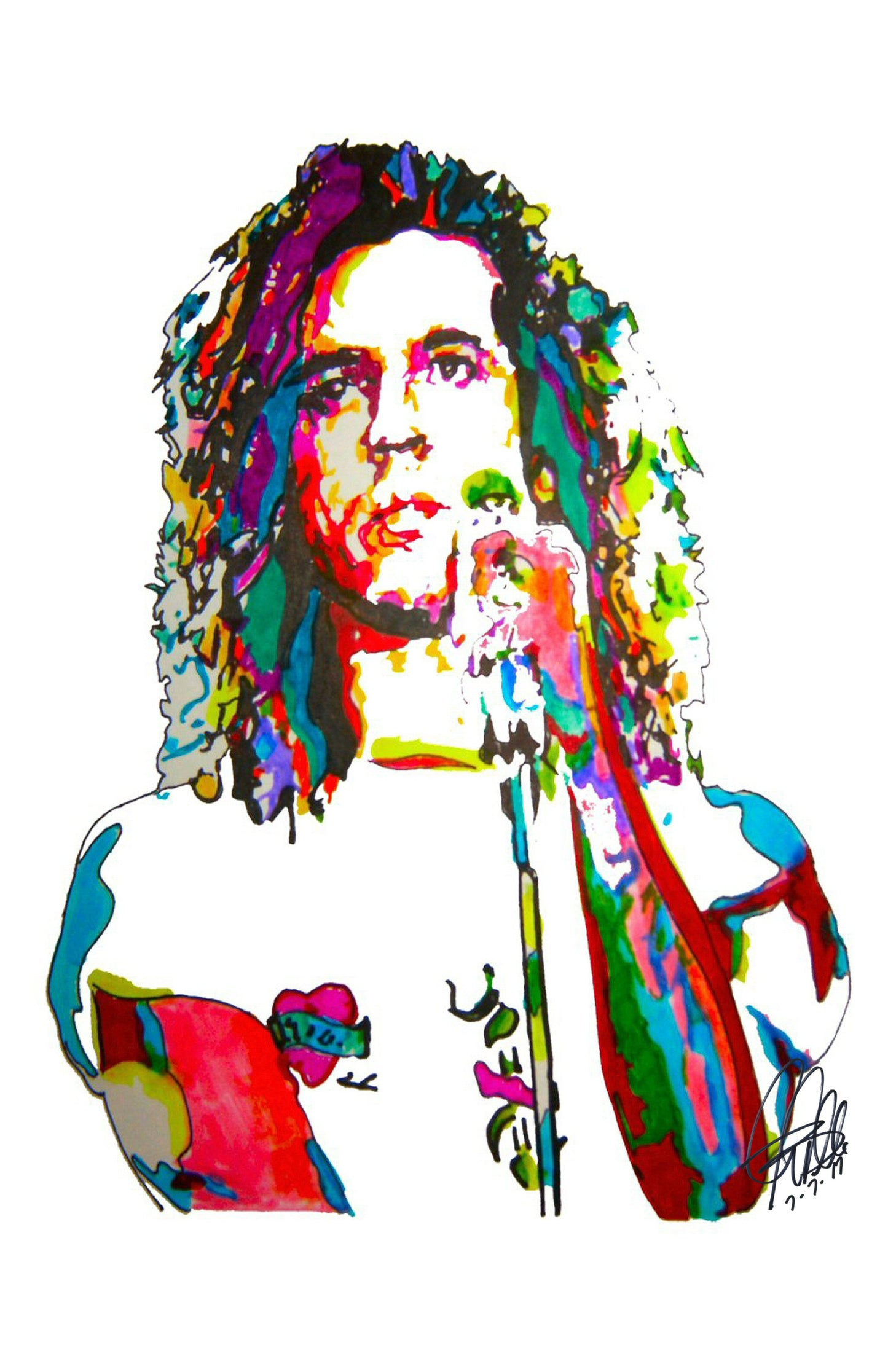 Michael Hutchence INXS Singer Rock Music Poster Print Wall Art 11x17