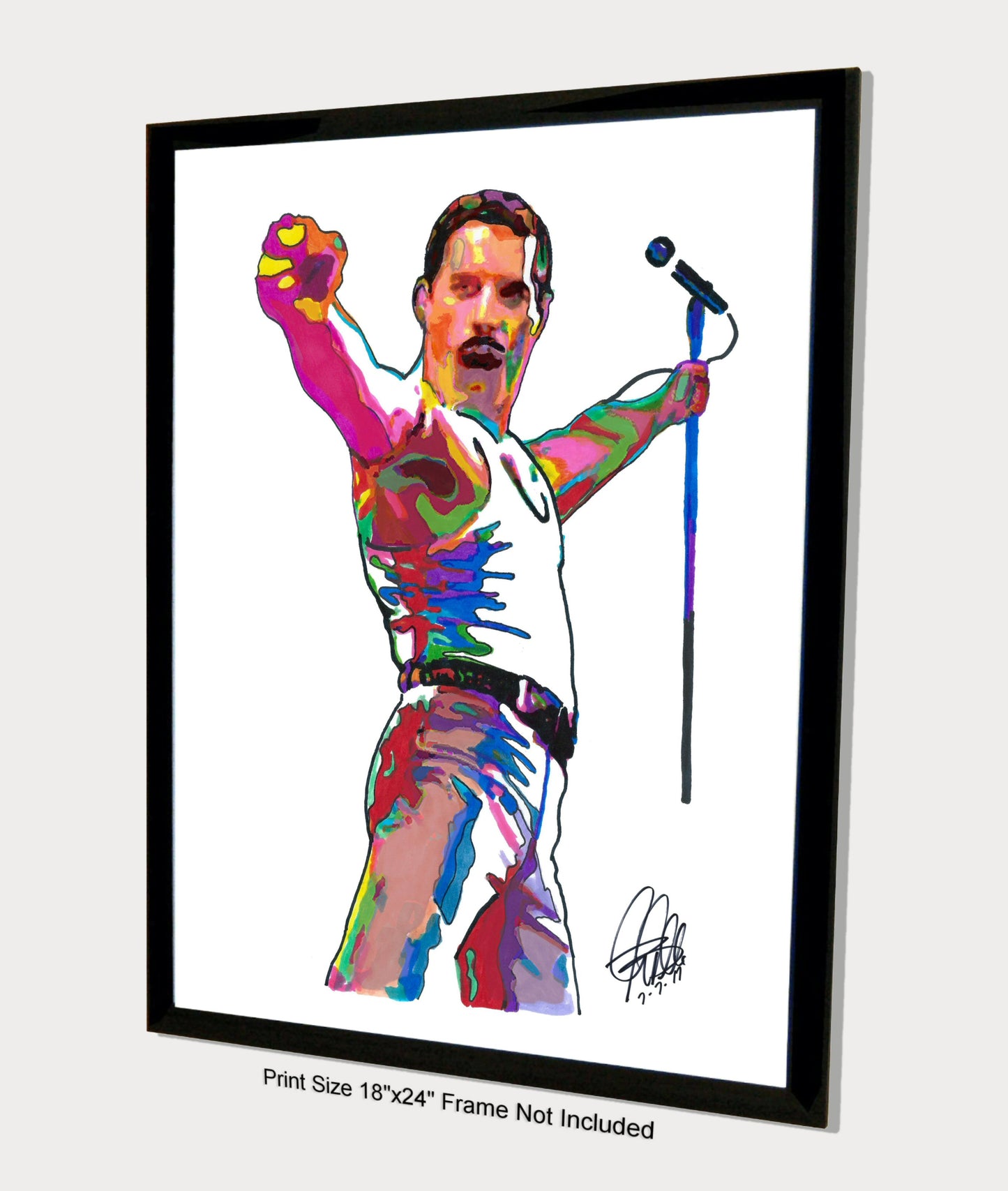 Freddie Mercury Queen Rock Music Poster Print Wall Art 18x24