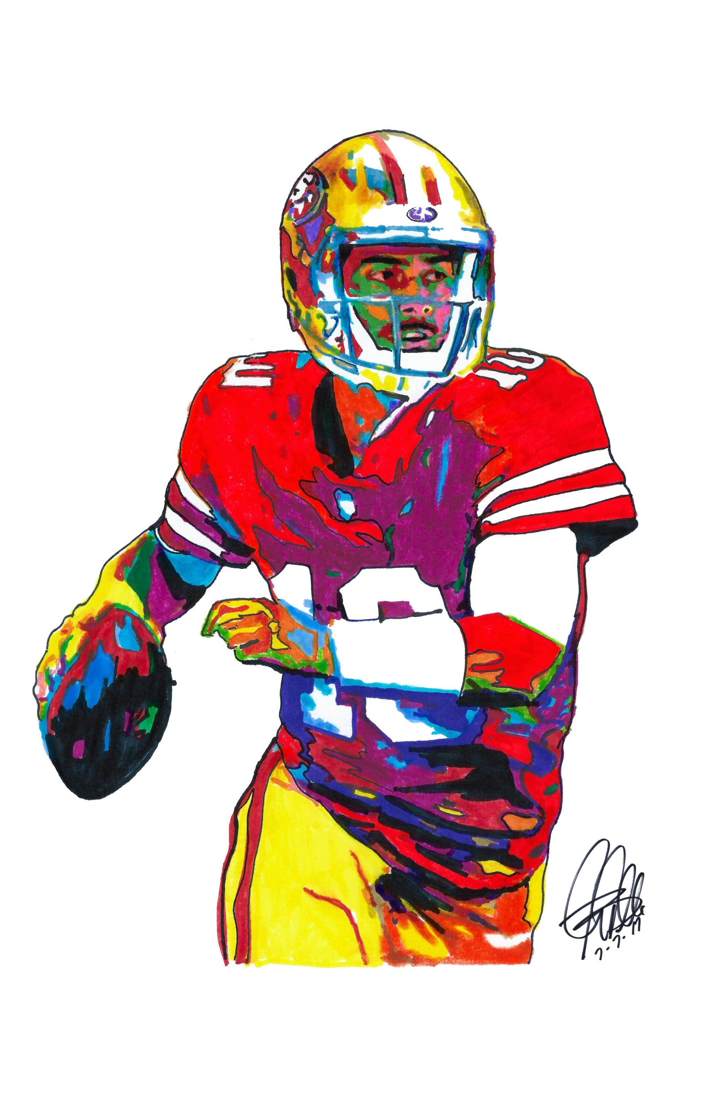 Jimmy Garoppolo San Francisco 49ers Football Sports Poster Print Wall Art 11x17