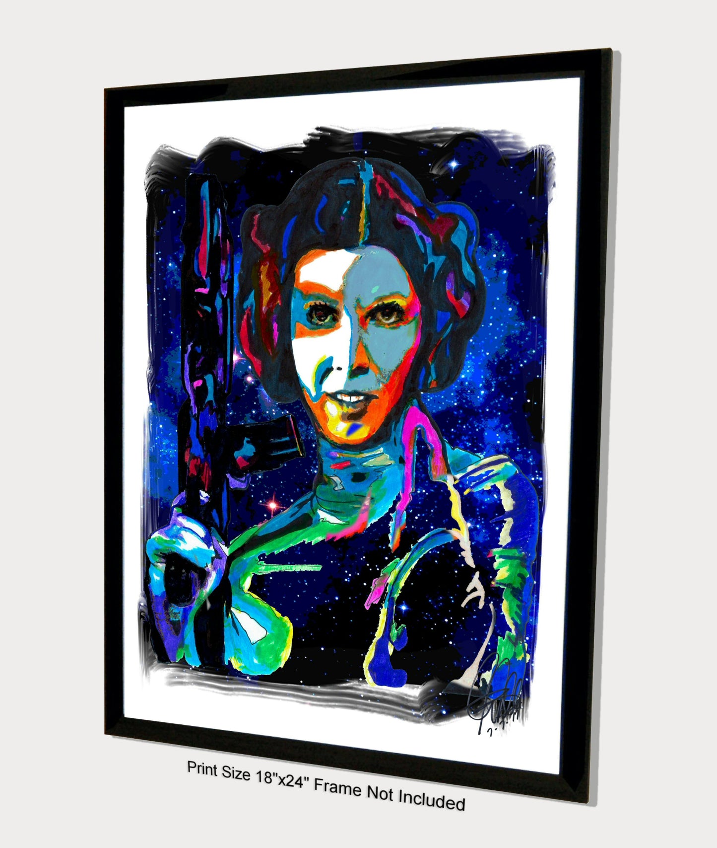 Princess Leia Carrie Fisher Star Wars Alderaan Poster Print Wall Art 18x24