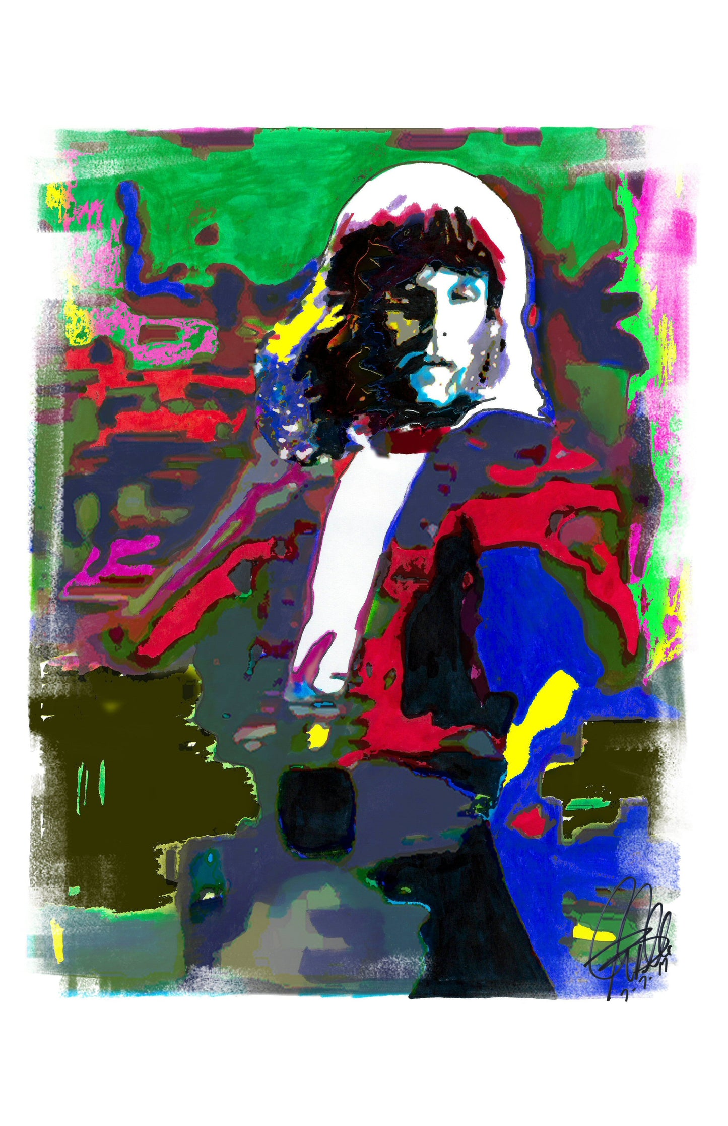 Keith Emerson ELP Keyboards Piano Rock Music Poster Print Wall Art 11x17
