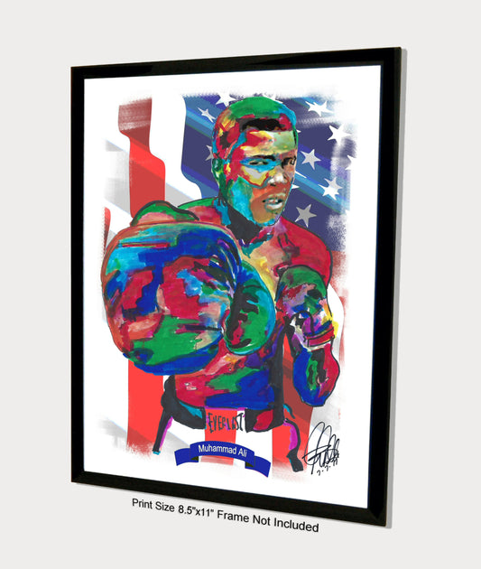 Muhammad Ali Heavyweight Champion Boxing Poster Print Wall Art 8.5x11