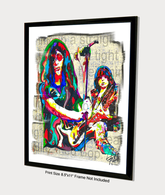 Ramones Punk Rock Music Poster Print Wall Art 8.5x11