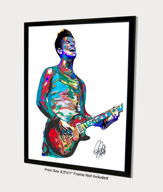 Nick Hexum 311 Singer Guitar Rock Music Print Poster Wall Art 8.5x11