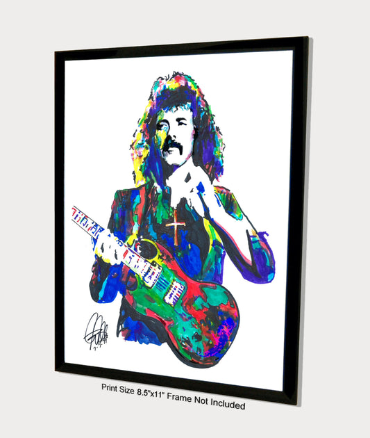 Tony Iommi Black Sabbath Guitar Heavy Metal Music Print Poster Wall Art 8.5x11