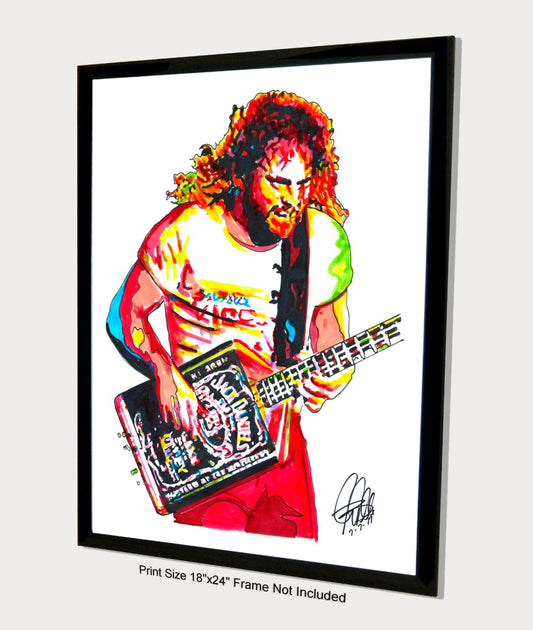 Michael Anthony Van Halen Bass Rock Music Art Poster Print 18x24