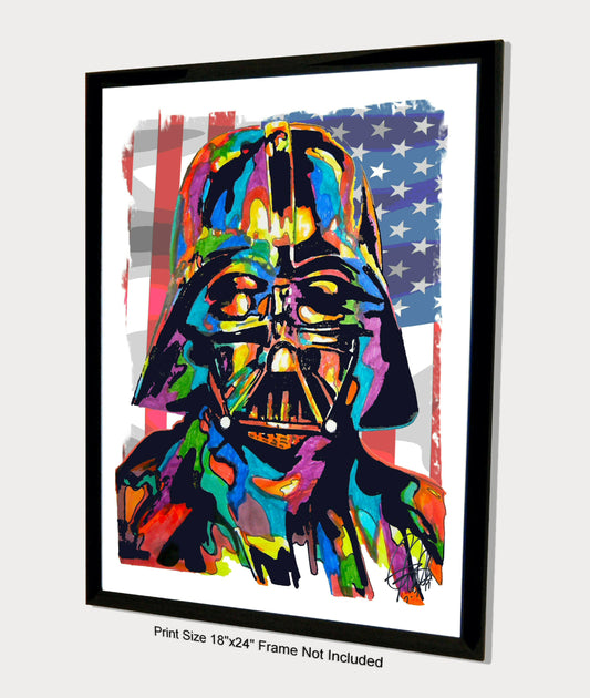 Darth Vader Star Wars Film Print Poster Wall Art 18x24