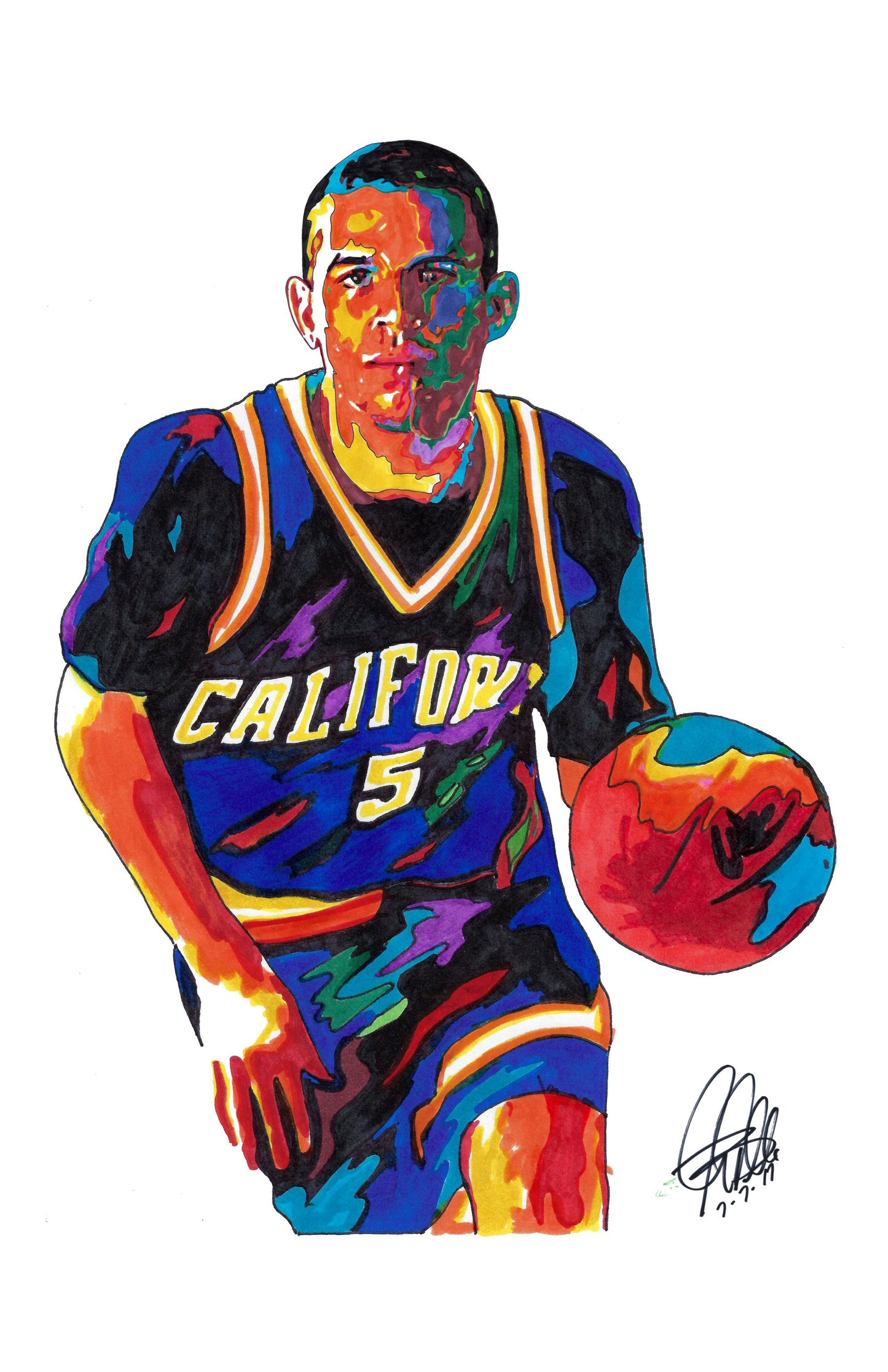 Jason Kidd Golden Bears Basketball Sports Poster Print Wall Art 11x17