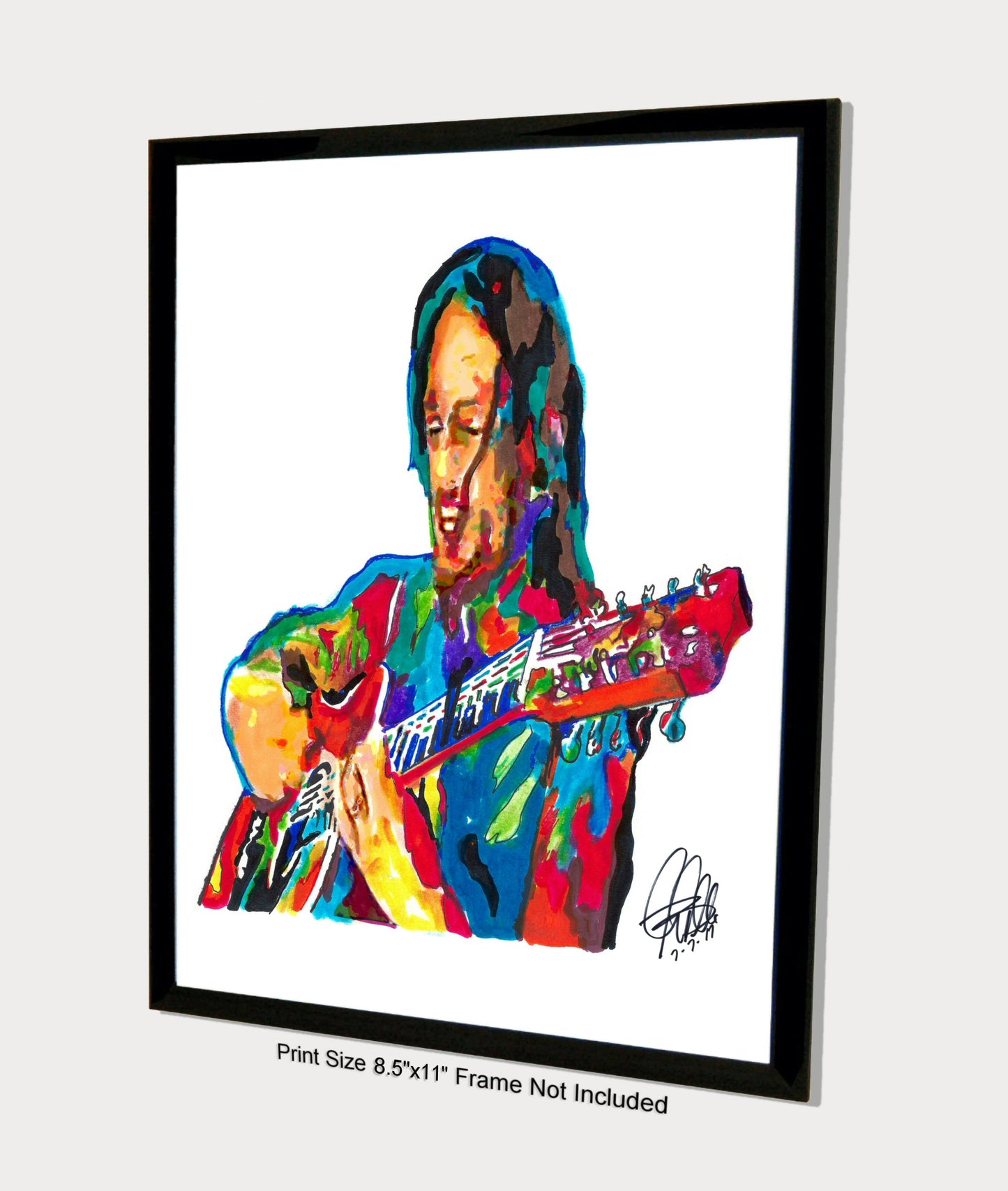 John Butler Guitar Music Print Poster Wall Art 8.5x11