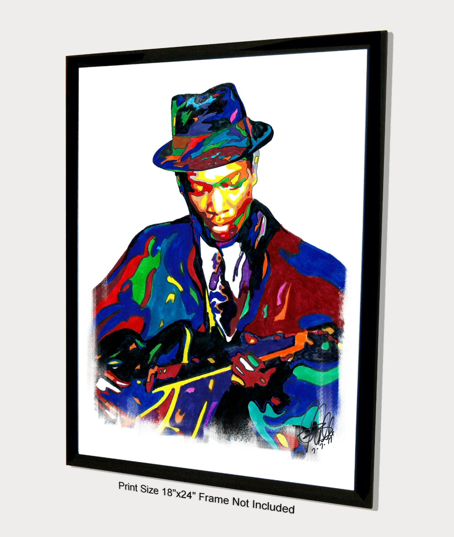 Charlie Christian Guitar Jazz Music Poster Print Wall Art 18x24