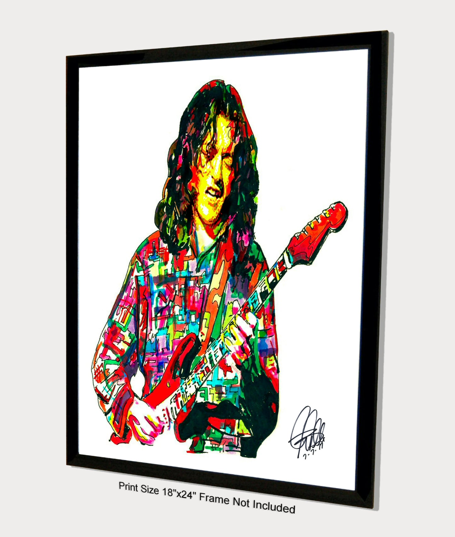 Rory Gallagher Guitar Rock Music Poster Print Wall Art 18x24