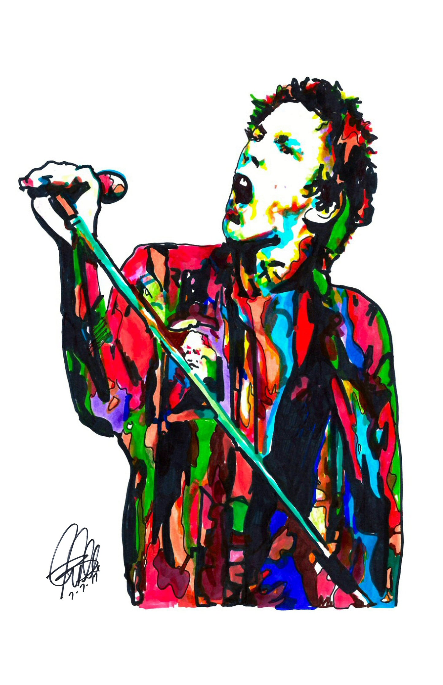 Johnny Rotten Sex Pistols Punk Rock Music Poster Print Wall Art 11x17