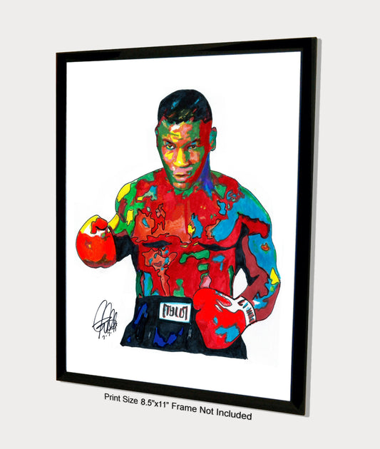 Mike Tyson Heavyweight Boxer Boxing Poster Print Wall Art 8.5x11