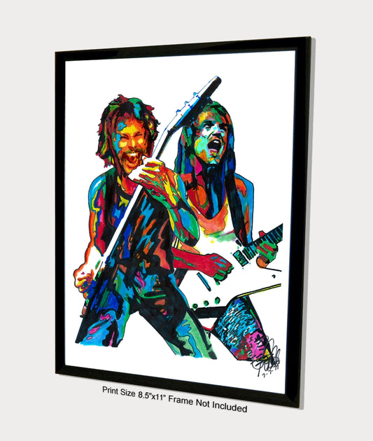 Rudolf Schenker Matthias Jabs Scorpions Rock Music Poster Print Wall Art 8.5x11