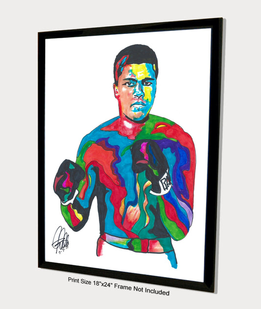 Muhammad Ali The Greatest Sports Boxing Poster Print Wall Art 18x24