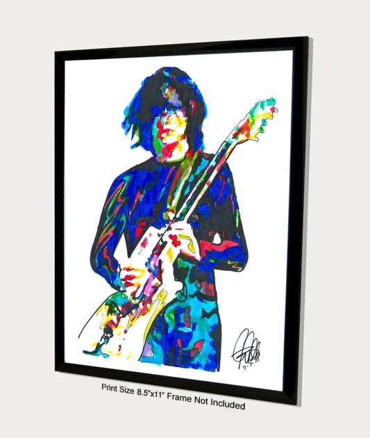 Jack White The Dead Weather Guitar Rock Music Poster Print Wall Art 8.5x11