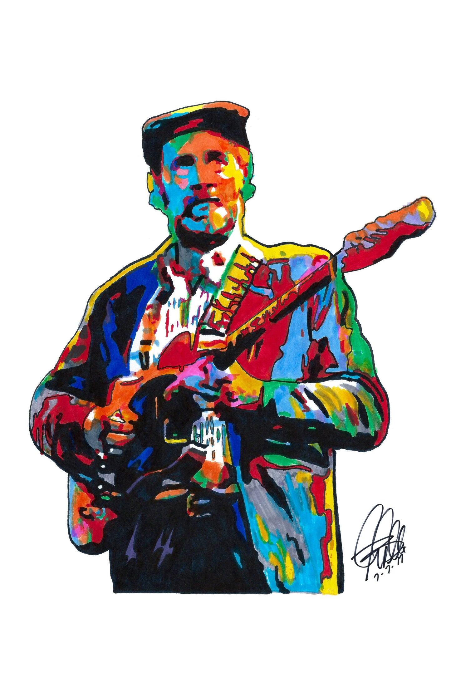 Roy Buchanan Singer Guitar Jazz Blues Rock Music Poster Print Wall Art 11x17