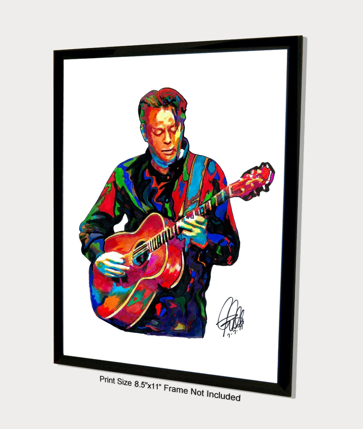 Tommy Emmanuel Acoustic Guitar Pop Music Poster Print Wall Art 8.5x11