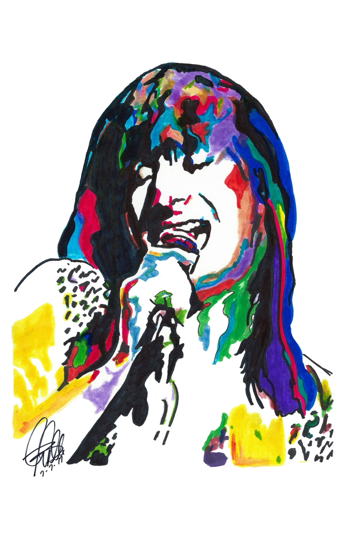 Steve Perry Journey Singer Rock Music Poster Print Art 11x17