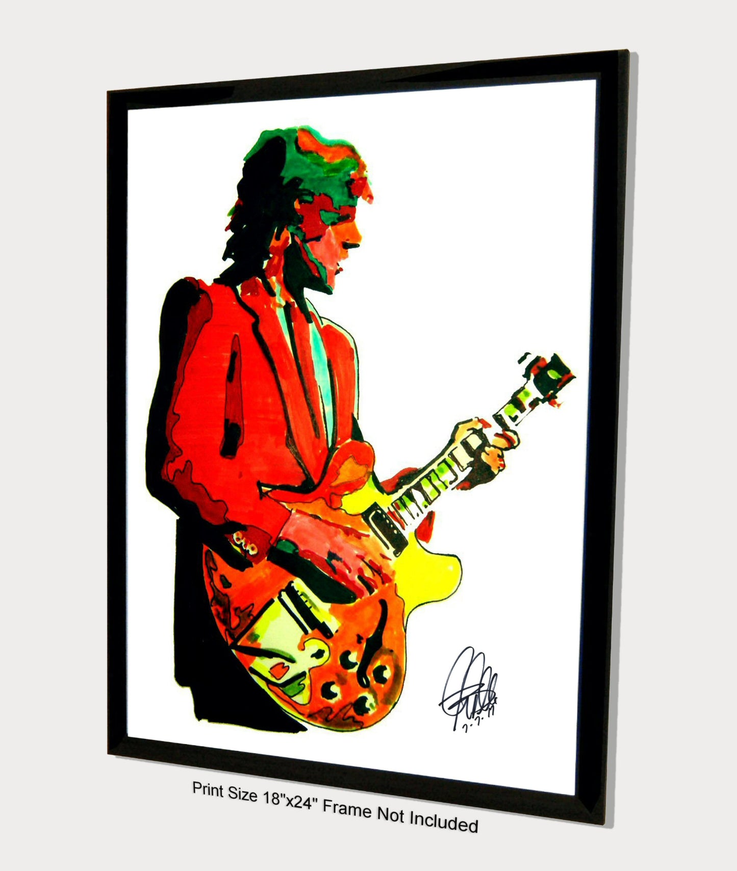 Alex Lifeson Rush Guitar Hard Rock Music Poster Print Wall Art 18x24