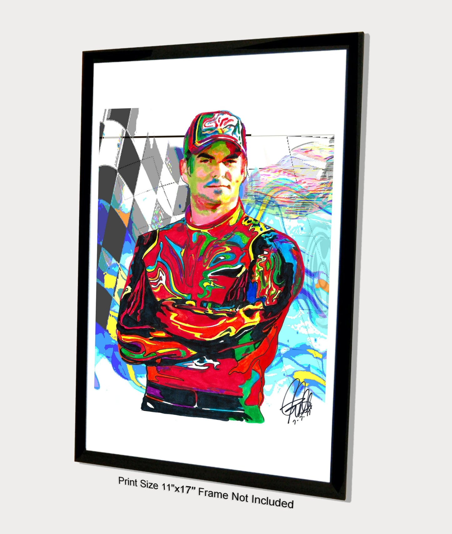 Jeff Gordon Nascar Stock Car Racing Poster Print Wall Art 11x17