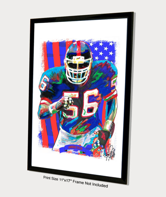 Lawrence Taylor New York Giants Football Sports Poster Print Wall Art 11x17