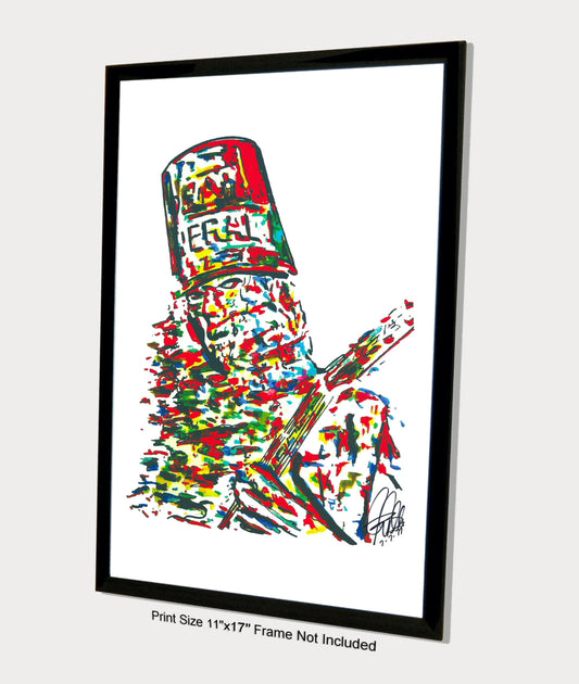 Buckethead Alternative Rock Metal Music Print Poster Wall Art 11x17