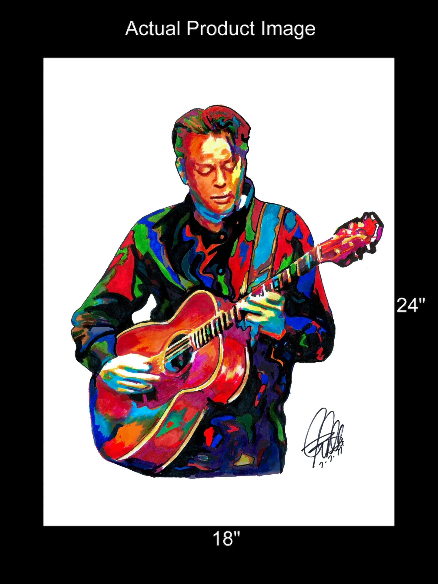 Tommy Emmanuel Acoustic Guitar Pop Music Poster Print Wall Art 18x24