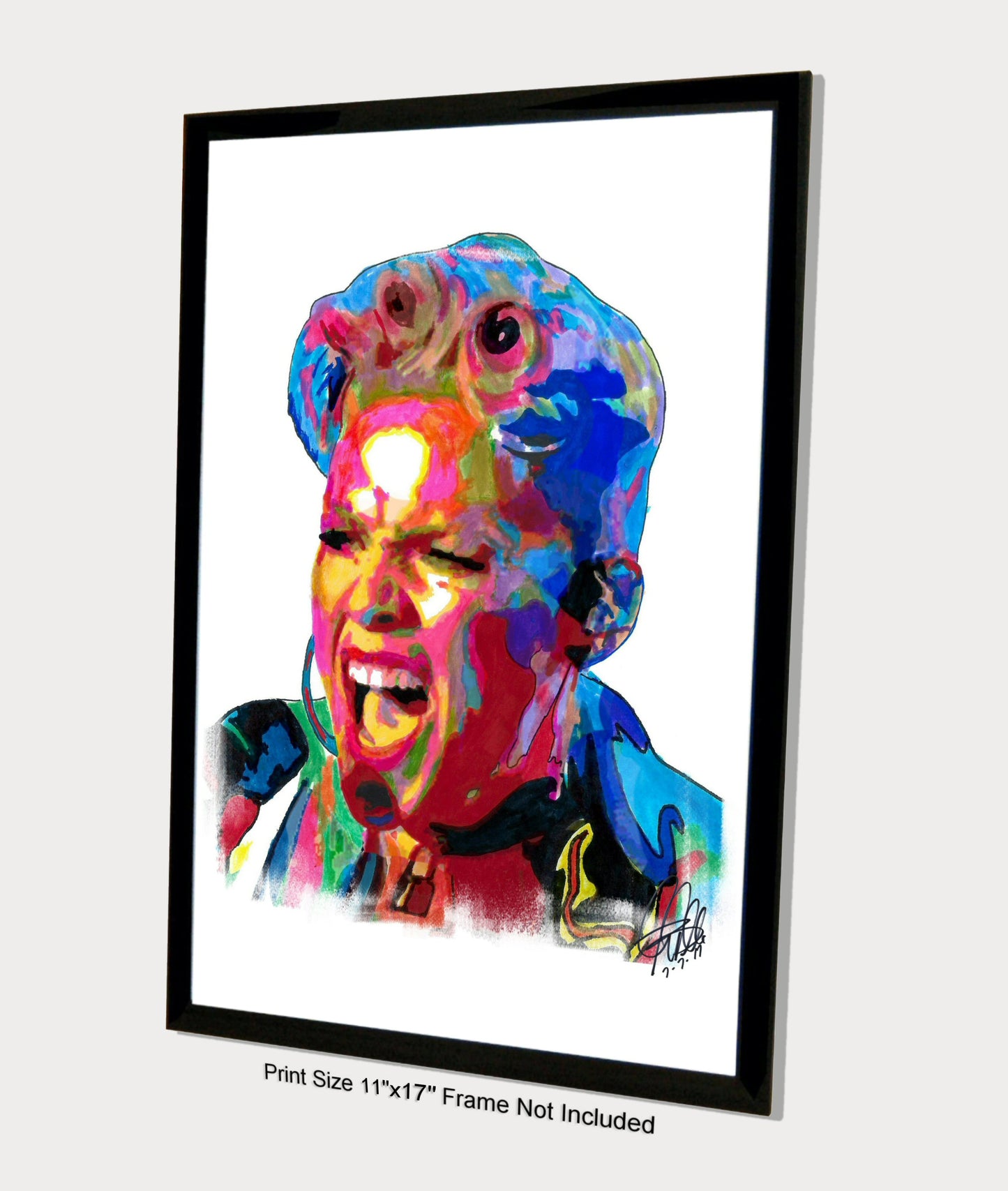 Pink Singer Rock Pop Music Poster Print Wall Art 11x17