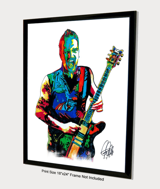 Dan Donegan Disturbed Guitar Rock Music Poster Print Wall Art 18x24