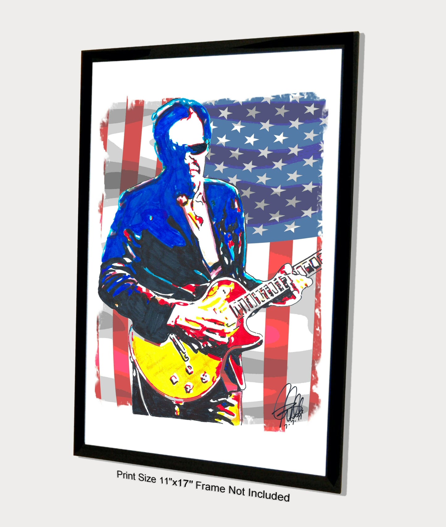 Joe Bonamassa Blues Guitar Music Poster Print Wall Art 11x17