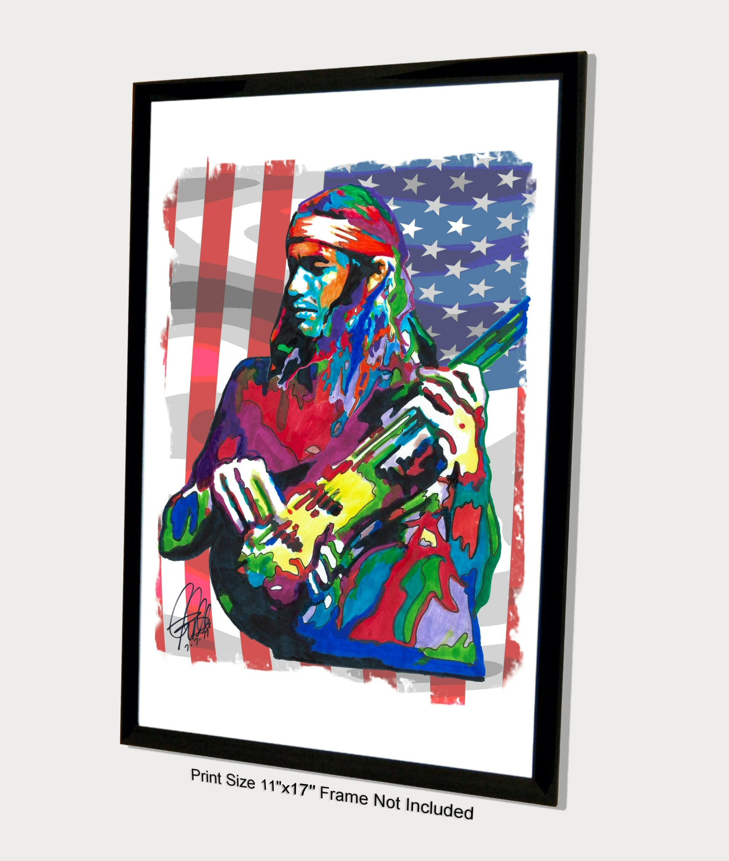 Jaco Pastorius Bass Guitar Jazz Music Poster Print Wall Art 11x17