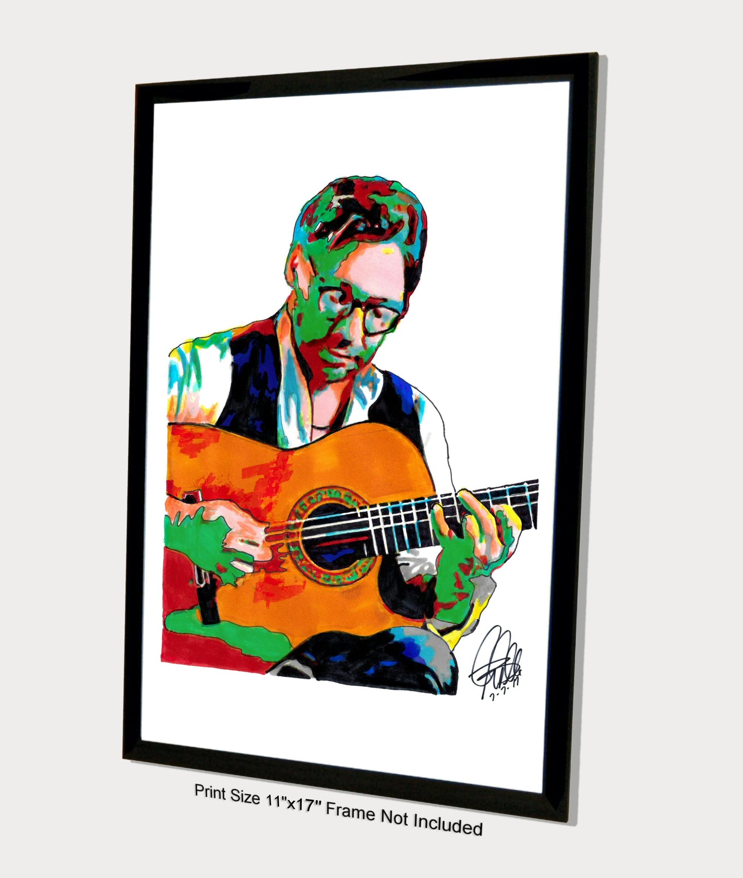 Al Di Meola Guitar Jazz Music Poster Print Wall Art 11x17