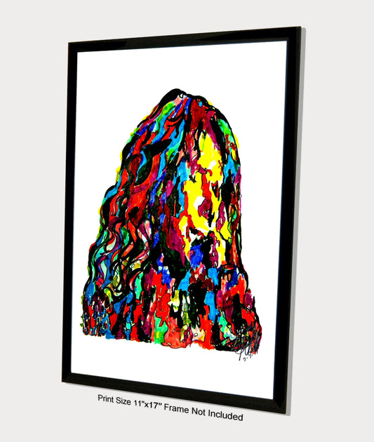 Janis Joplin Singer Rock Music Poster Print Wall Art 11x17