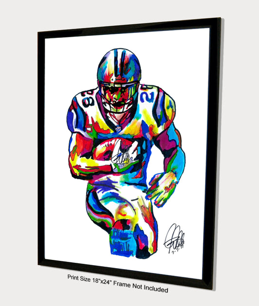 Jonathan Stewart Carolina Panthers Football Sports Print Poster Wall Art 18x24