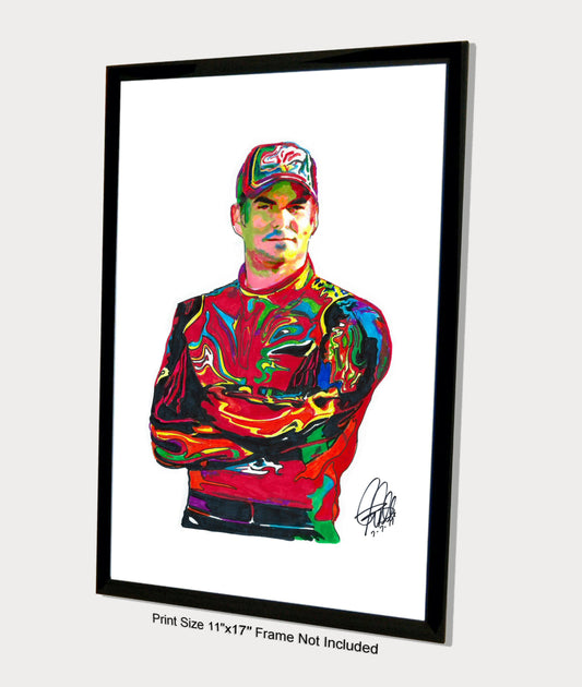 Jeff Gordon Nascar Stock Car Racing Driver Poster Print Wall Art 11x17