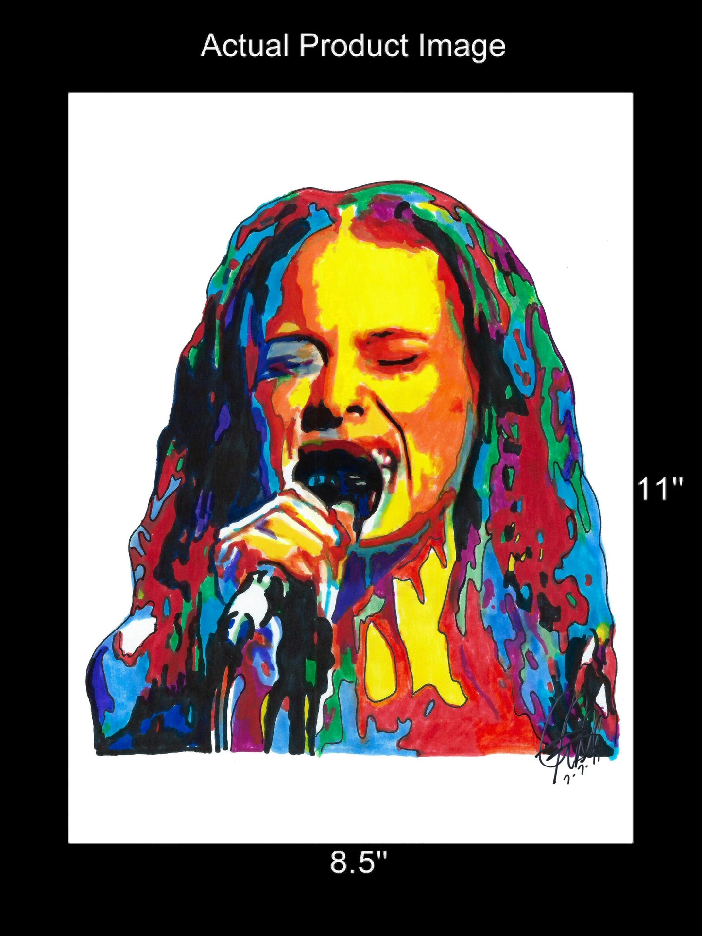 Fiona Apple Singer Piano Pop Art Music Poster Print Wall Art 8.5x11