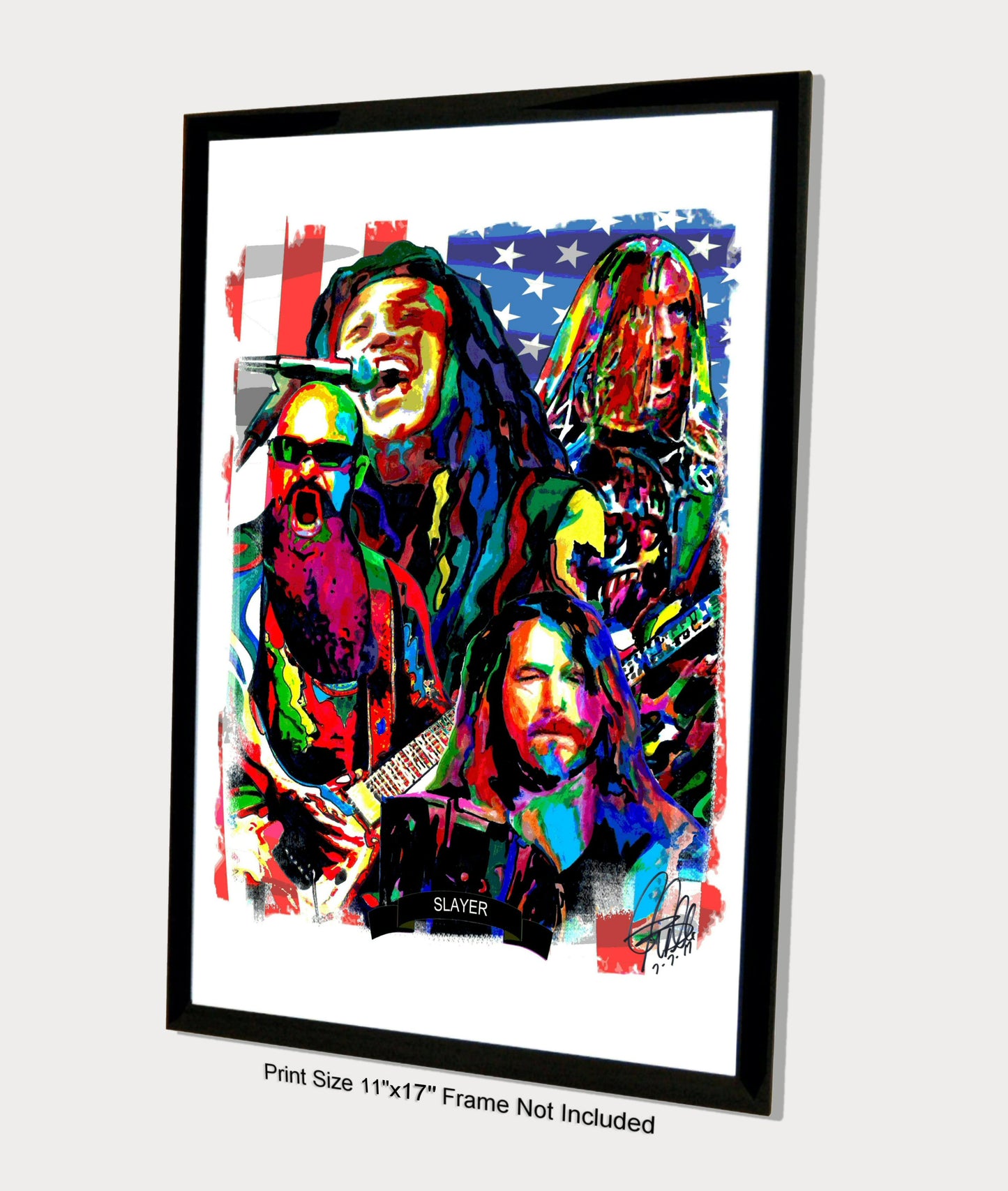 Slayer Heavy Metal Music Poster Print Wall Art 11x17