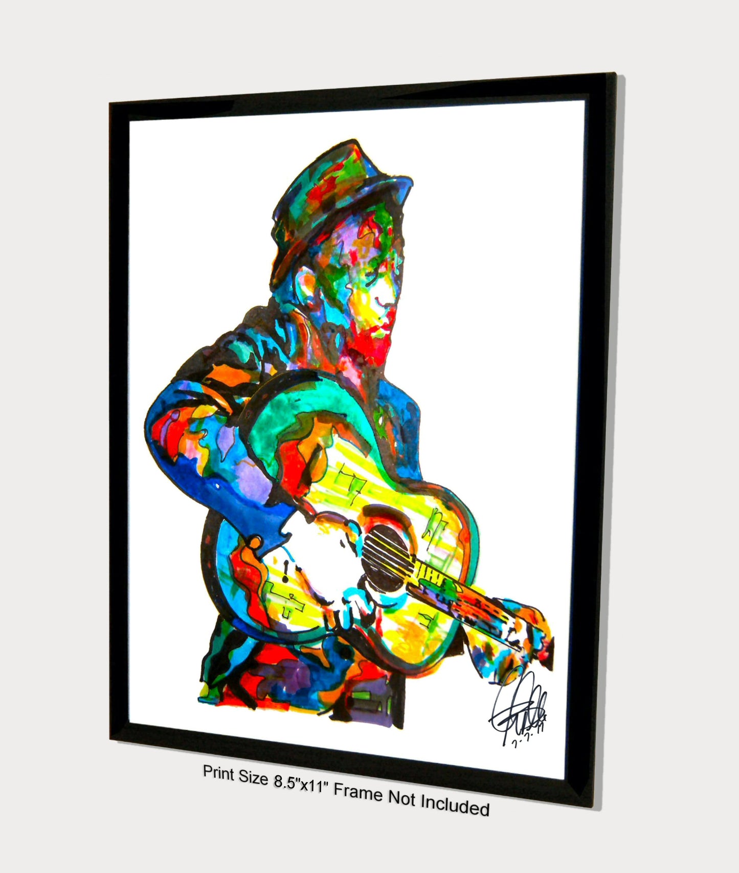 Son House Singer Slide Guitar Delta Blues Music Poster Print Art 8.5x11