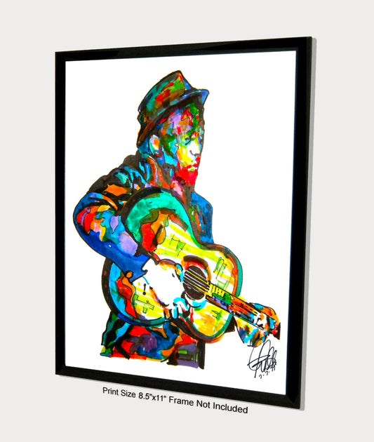 Son House Singer Slide Guitar Delta Blues Music Poster Print Art 8.5x11