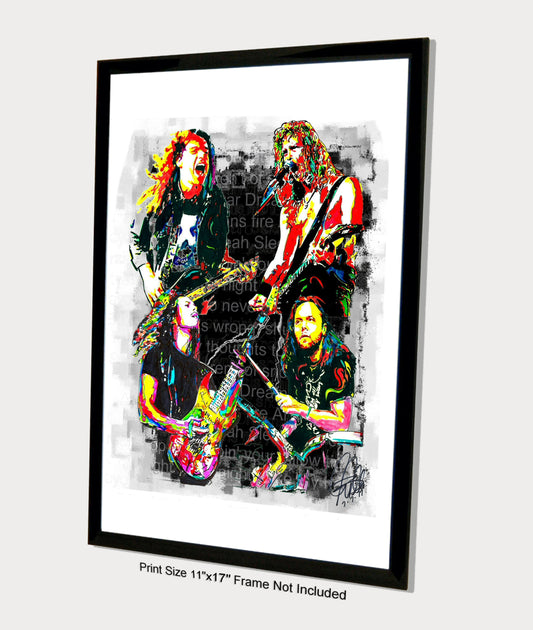 Metallica Heavy Metal Hard Rock Music Print Poster Wall Art 11x17