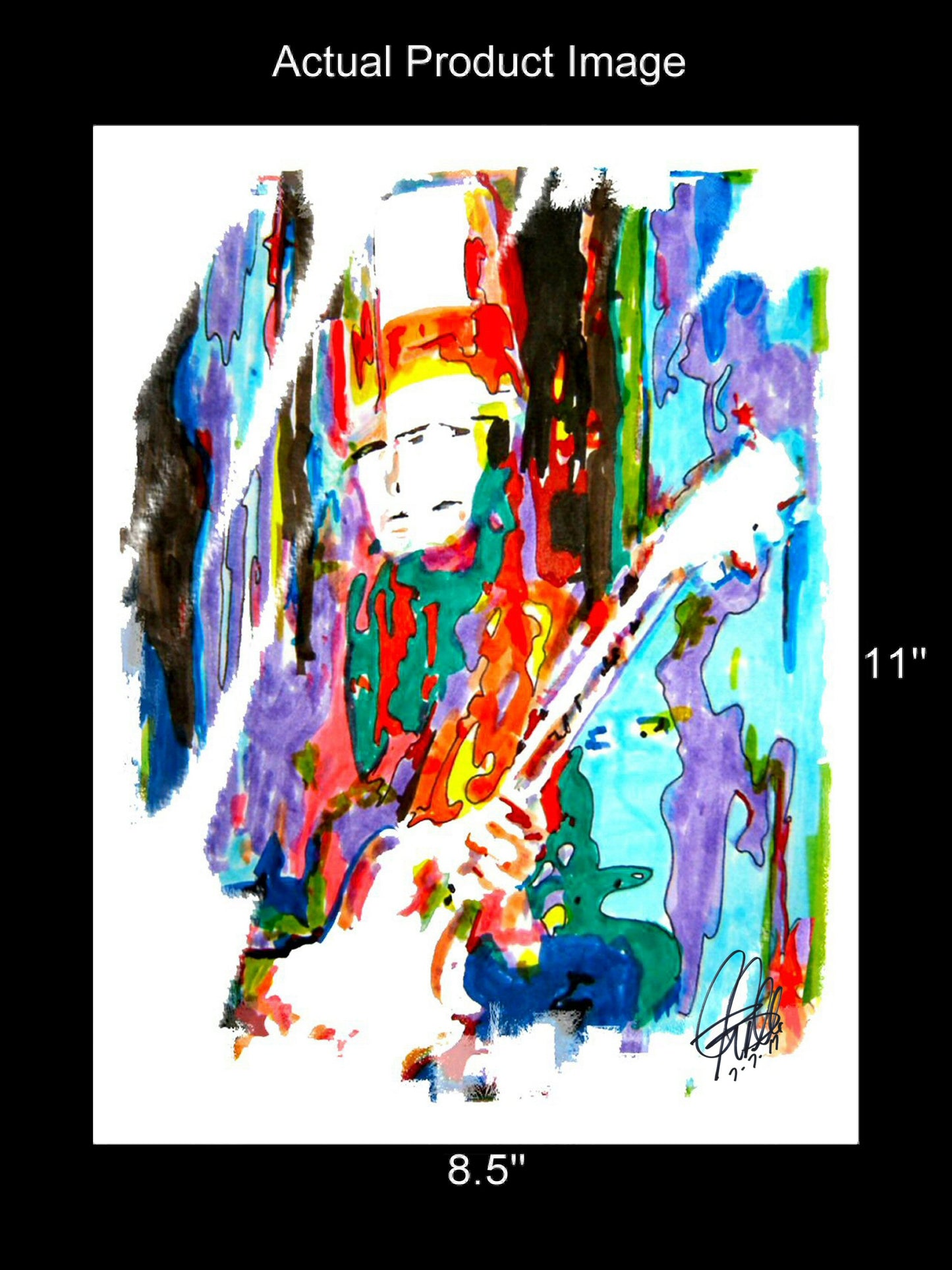 Buckethead Funk Metal Guitar Music Poster Print Wall Art 8.5x11