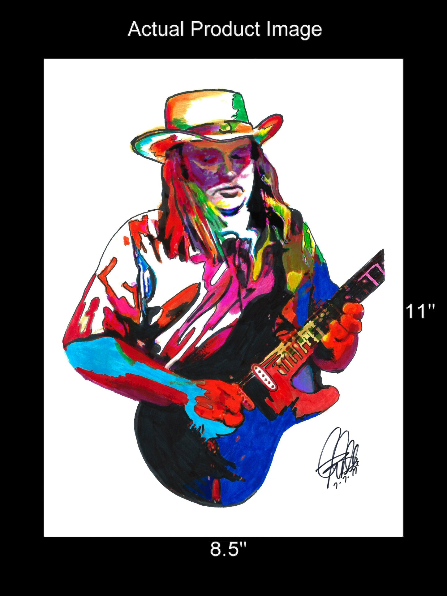 Ed King Lynyrd Skynyrd Guitar Southern Rock Music Poster Print Wall Art 8.5x11