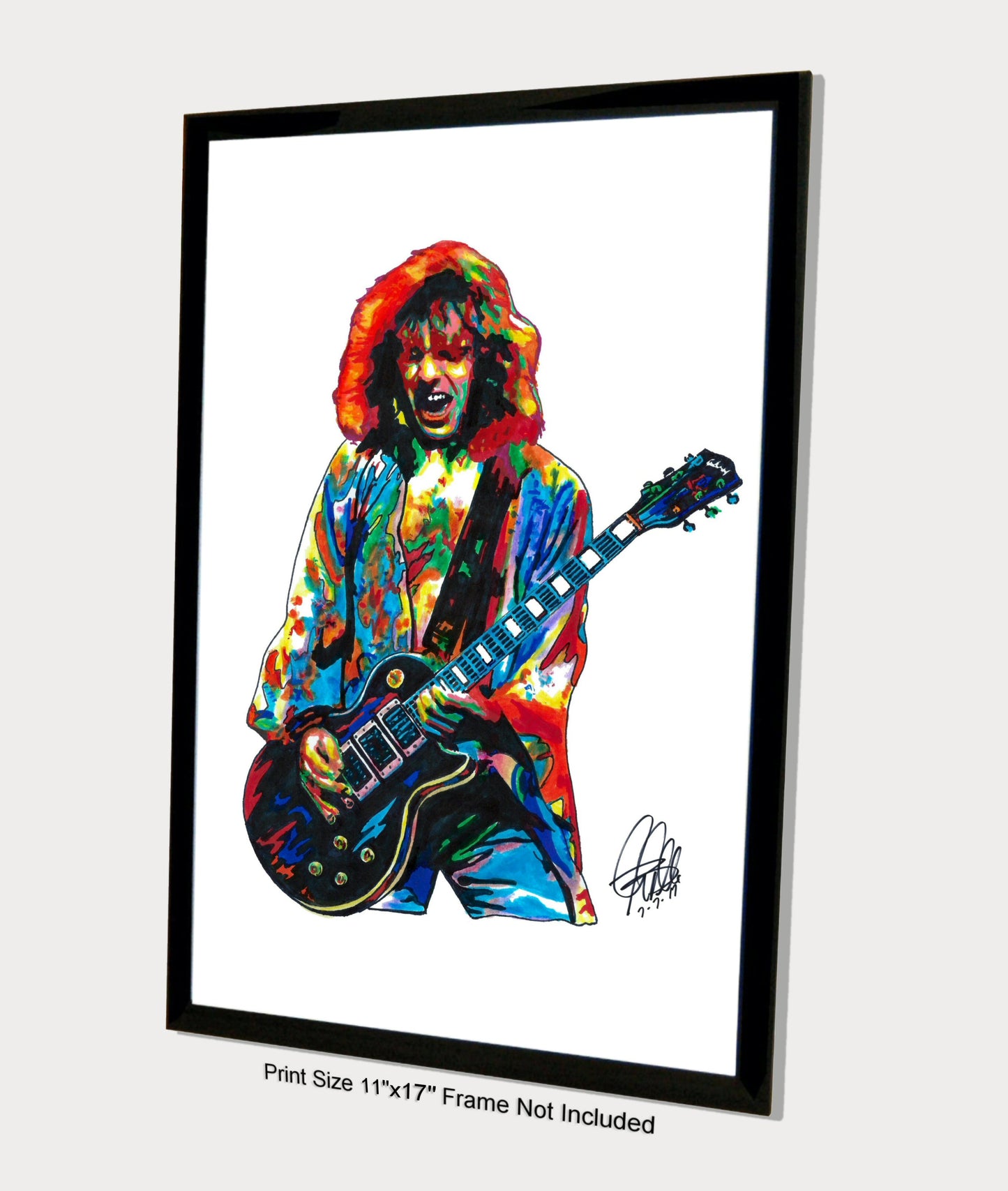 Peter Frampton Guitar Rock Music Poster Print Wall Art 11x17