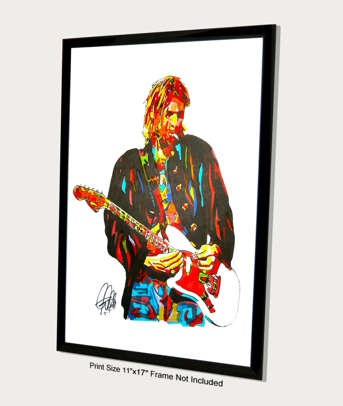 Kurt Cobain Nirvana Grunge Rock Music Poster Print Wall Art 11x17